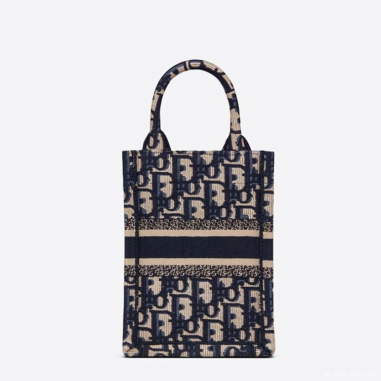Cheap Motif Book Oblique Canvas Miniature Dior Tote Blue 0712 Luxury